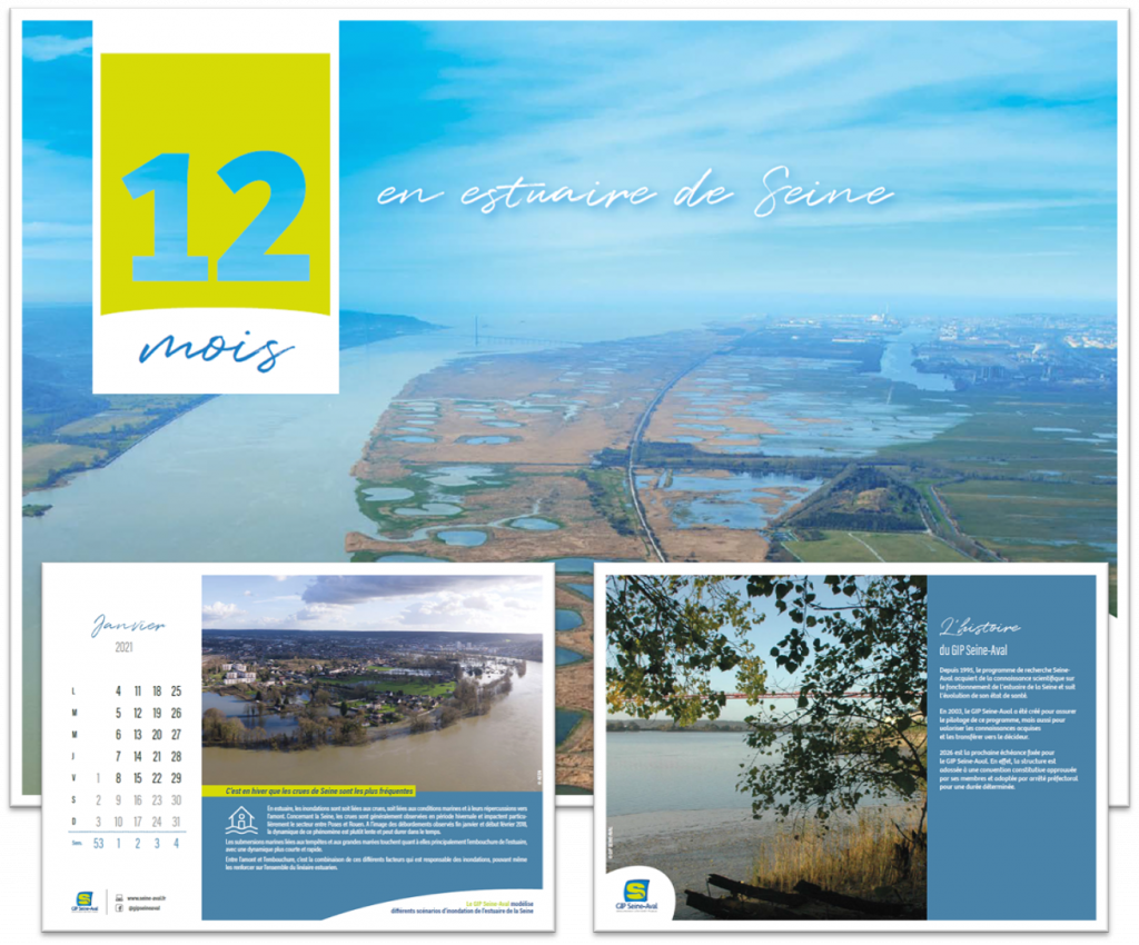 Photo calendrier 12 mois en estuaire