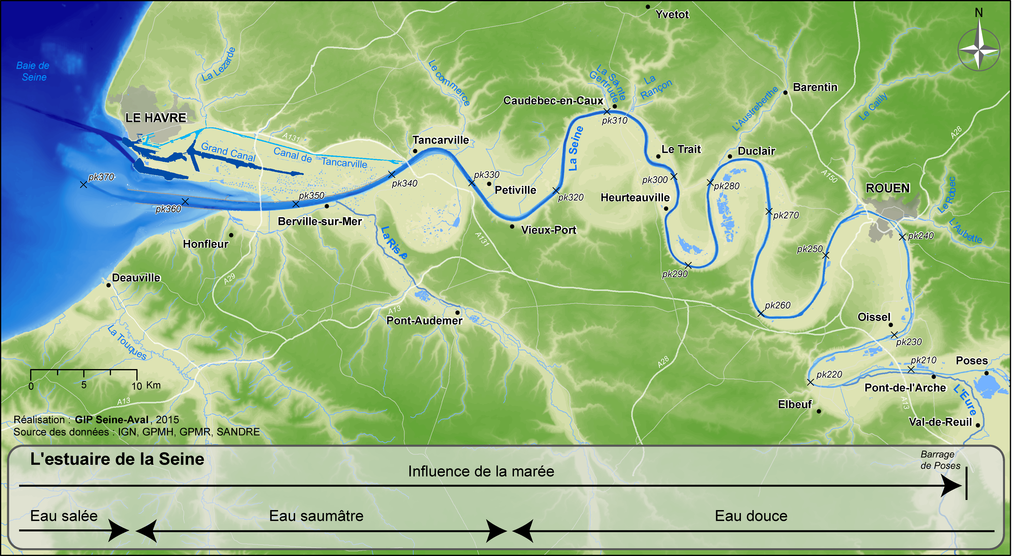 rouen seine carte